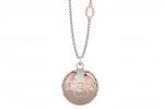 Pendant with golden boule charm and heart and bear shaped decorations_2472
