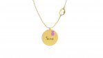 Pendant with Lilac Teddy Bear
 (Colore: ORO - Taglia: UNICA)