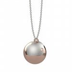 Pendant with rose gold plated boule
 (Colore: ARGENTO - Taglia: UNICA)