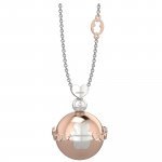 Pendant with boule rose gold color
 (Colore: ARGENTO - Taglia: UNICA)