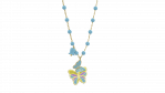 Pendete Farfallina dei Colori Azzurra in Argento 925_12696