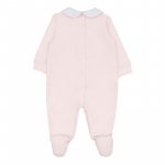 Pink babygrow with collar_8703