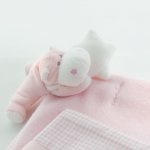 Pink Bombo fleece blanket for pram_467