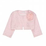 Pink cardigan with rose
 (10 ANNI)