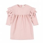 Pink Dress with Voulant_1536