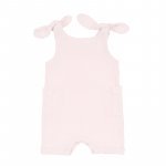 Pink Gauze Dungarees with Knots_5143