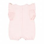 Pink Gauze Romper with Volant_5137