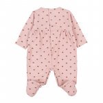 Pink Hearts Babygrow with Bow_2867