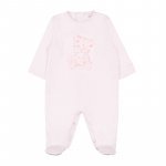 Pink Jersey Babygro with Teddy_5069