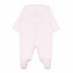 Pink Jersey Babygro with Teddy_5070