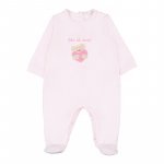 Pink Jersey Babygro with Teddy_4383