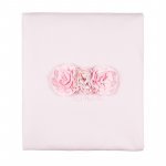 Pink Jersey Blanket with Roses_4905