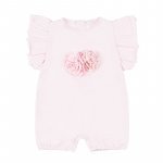 Pink Jersey Romper with Roses_4901