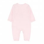 Pink Knitted Babygro with Teddy_4300