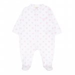 Pink open front babygro_8317