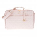 Pink quilted Mom Bag in eco leather_858