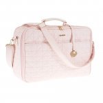 Pink quilted Mom Bag in eco leather_859