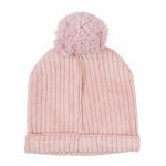 Pink Ribbed Hat_1594