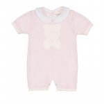 Pink romper with wire bear
 (06 MESI)