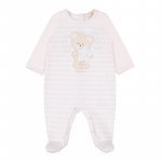 Pink Striped Babygro_5394