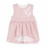 Pink striped sleeveless blouse
 (10 ANNI)