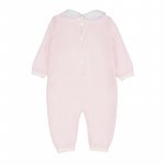 Pink thread babygro with collar_7499