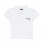 Weißes T-Shirt mit kurzen Ärmeln_5881