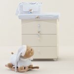 Puccio Housse de matelas à langer en coton bleu_138