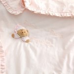 Puccio pink jersey blanket for pram_110
