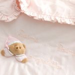 Puccio pink jersey blanket for pram_111