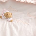 Puccio pink jersey blanket for pram_112