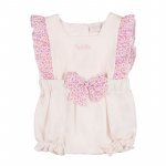 Romper with frills and flowered bow_12722