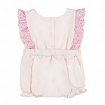 Romper with frills and flowered bow_12723