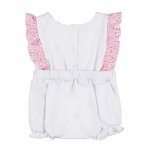 Romper with frills and flowered bow_12721