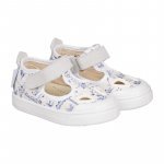 Sandal with eyelets in allover jungle_12625