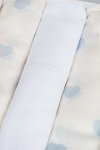 Set 3 pz mussola all over cuori 80x80 cm azzurro_11184