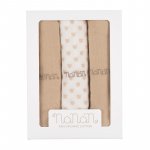 Set 3pcs beige swaddle 80x80 cm_7308