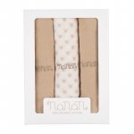 Set 3 pz muselina beige 80x80 cm_7308