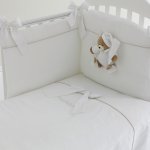 Set of 4: Duvet,bumper,duvet cover and pillowcase White Tato_5102