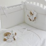 Set of 4: Duvet,bumper,duvet cover and pillowcase White Tato_5105