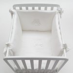 Set of bed duvet of rocking cradle with baby bear_9373