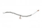 Silver 925 Bracelet with Heart
 (Colore: ARGENTO - Taglia: UNICA)