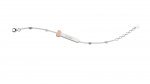 Silver bracelet with customizable plate_2349