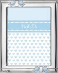 Silver Frame with Light Blue Bows_2544