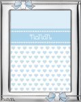 Silver Frame with Light Blue Bows
 (Colore: ARGENTO - Taglia: UNICA)