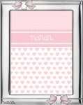 Silver Frame with Light Pink Bows_2543