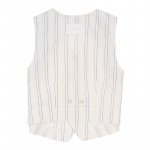 Striped cream vest_7671