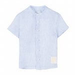 Striped Shirt with Short Sleeves_4485