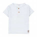 T-shirt a Righe Azzurra_4245