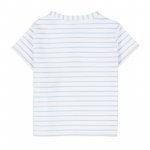 T-shirt a Righe Azzurra_4246